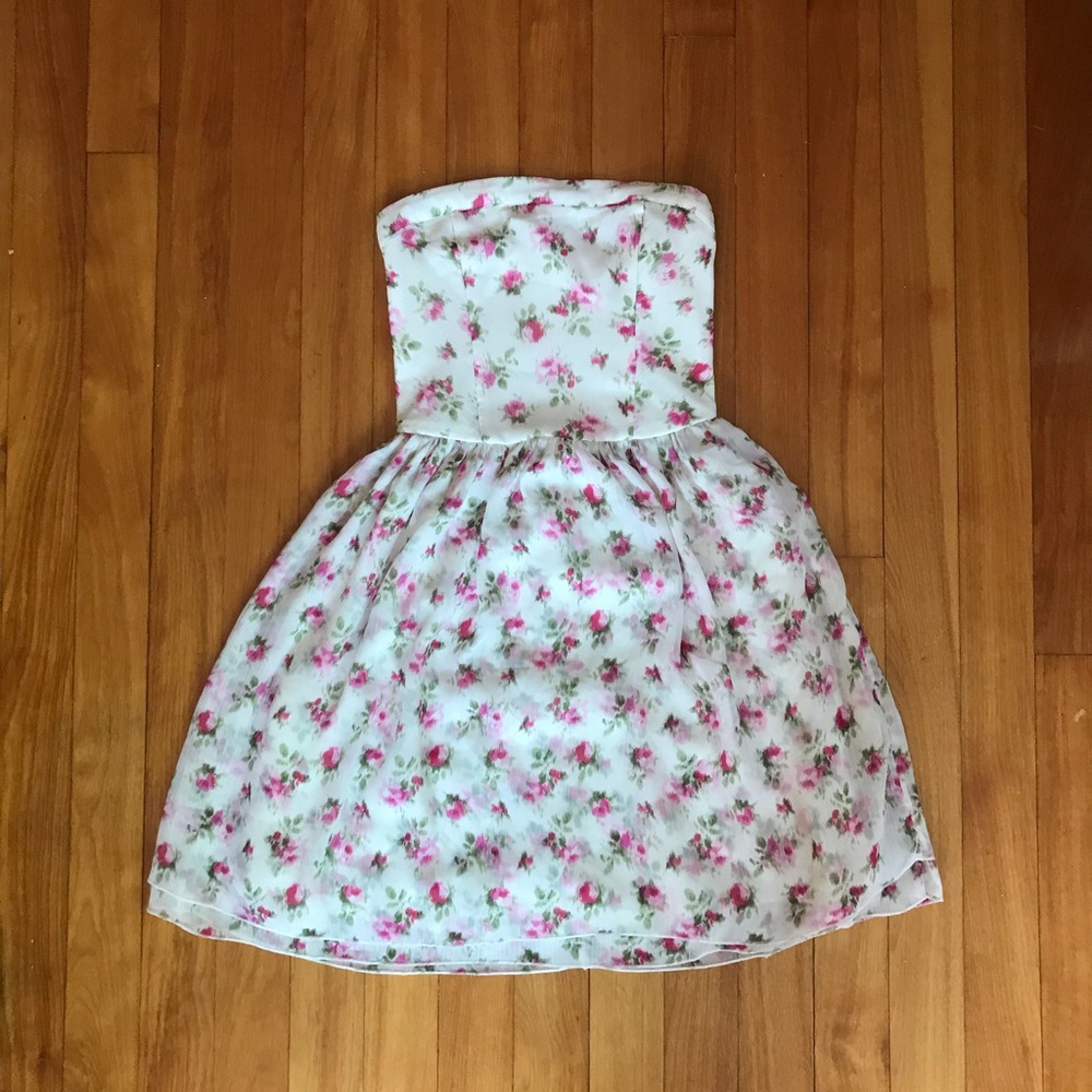 abercrombie kids strapless dress